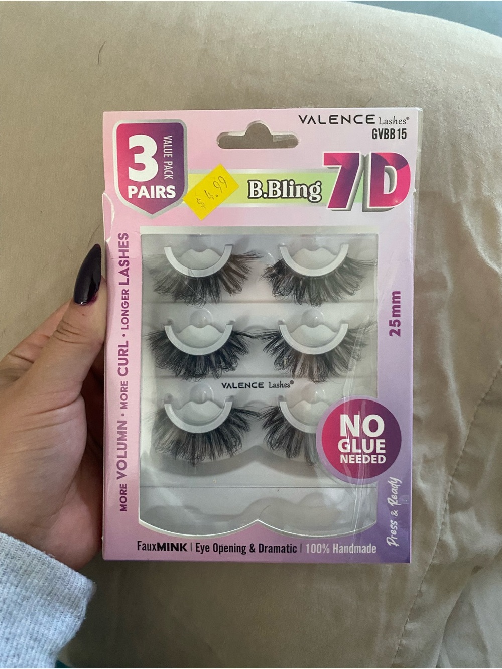 B.Bling 7D False Lashes - Black (3 Pairs)